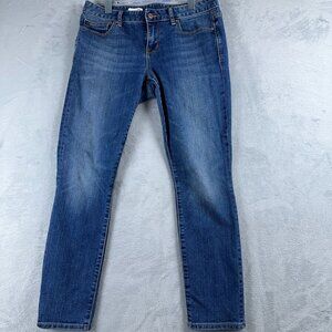 Gap 1969 Always Skinny Jeans Mid Rise Flat Front Pockets Womens Blue Size 29S